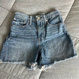 Madewell Curvy Hi-Rise Denim Shorts 25